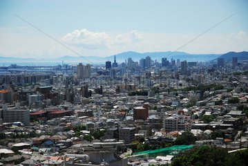 General view of the megalopolis of Kobe Osaka Japan
