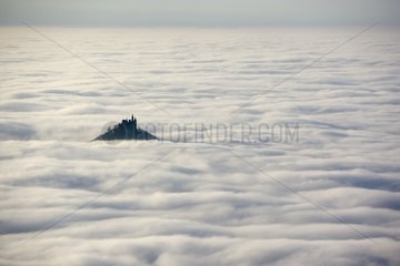 Hohenzollern's castle in a sea of clouds Germany