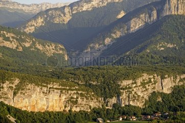 Chartreuse Mountains bei Sunset Isère Frankreich