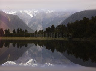 Lake Matheson im Dawn Southern Alpen Neuseeland