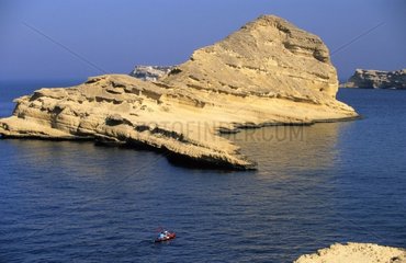 Kayaks of sea on the coast omanaise Sultanate of Oman