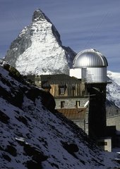 Observatory of Gornergrat and Matterhorn Zermatt Switzerland