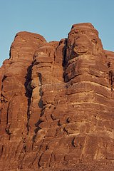 Paysage rocheux dans le Jebel Matamir Sinai Egypte
