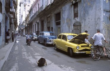 Szene der Straße in Kuba Havanna [at]