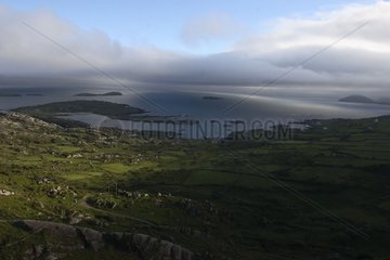 Coastal landscape of Derryane National Park Ireland