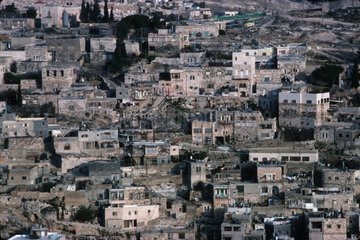 Closely packed housing City of David Israel