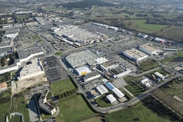 Luftaufnahme des Pontet -Einkaufsbereichs Frankreich