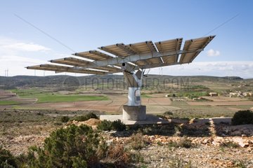 Photovoltaic panel Hijar Zaragoza Aragon Spain