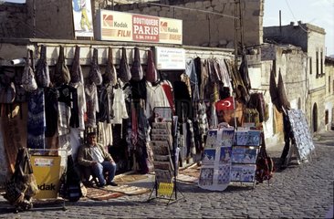 The shop of Paris in Uchisar Cappadoce Turkey