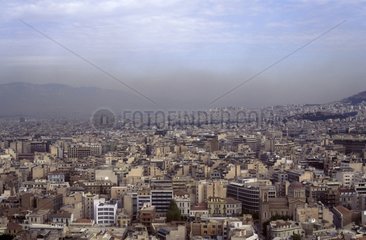 Pollution de l'air à Athènes Grèce