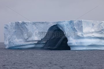 Cave in a Tabular Iceberg Antarctic Peninsula