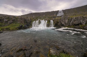 Falls Dynjandi northwest of Iceland