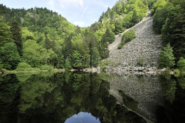Lake Fischboedle under Hohneck in the Hautes-Vosges