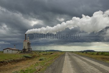 Small geothermal plant in Iceland
