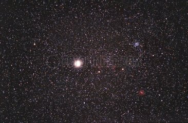 Astrophotographie de la constellation des Gémeaux et Jupiter