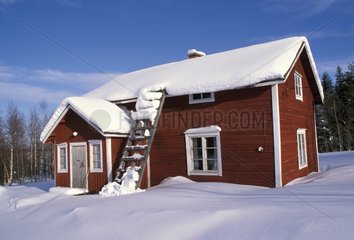 Maison en bois en Finlande