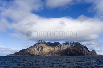 Berg an der KÃ¼ste von Nordsee Norwegen