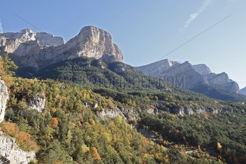 Valley Ordesa in autumn - Pyrenees Spain