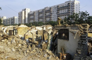 Destruction of old Beijing in light of the 2008 Olympic Game