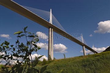 Millau Viaduct over the Tarn valley France
