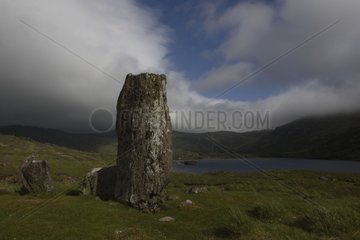 Celtic stone circle near Lough Inchiquin Ireland