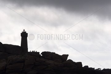 Ploumanach lighthouse on the Pink Granite Coast Brittany