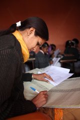 Teacher in a school in Pushkar Rajasthan India