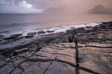 Coast slab cracked Scotland