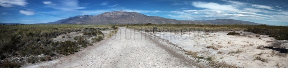 Salt covered road - Cuatro Ciénegas Reserve Mexico