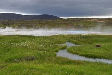 Geothermal area Hveravellir Iceland