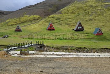 Cottage on the site of Kerlingarfjoell Iceland