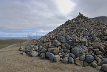Geant cairn in Iceland