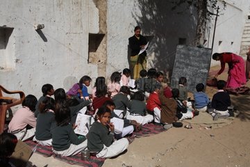 School in Pushkar in Rajasthan India