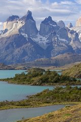 Lake Pehoe and Horns massif - Torres del Paine Chile