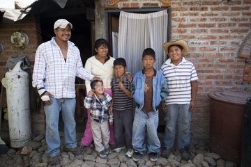 Child and family - Guanajuato Mexico