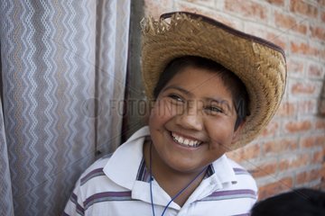 Portrait of Child outside his house - Guanajuato Mexico