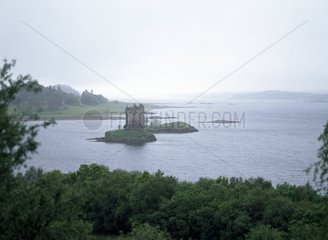 Stalker castle in Loch Creran Scotland