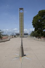 Marco 0 symbolizing the equator in Macapa - Amapa Brazil
