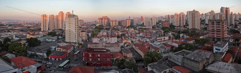 Panoramic view of Sao Paulo tonight - Brazil