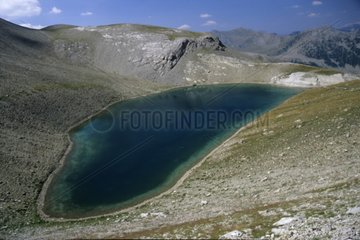 Lac alpin d'origine glaciaire PN du Mercantour France