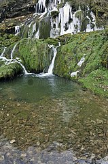 Cascades of Mill in the valley of the Reverotte France