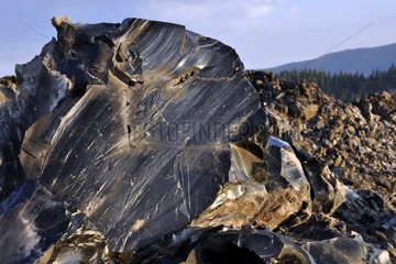 Obsidian - Newberry National Volcanic Monument Oregon USA