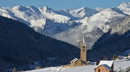 Valley Ceillac winter - Queyras Alps France
