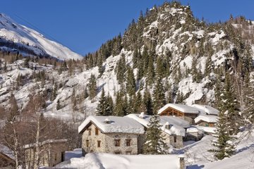 Hamlet Crot winter - Haute Tarentaise Alps France