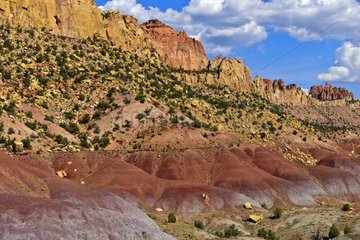 Geological landscape - Blurr trail Capitol Reff Utah USA