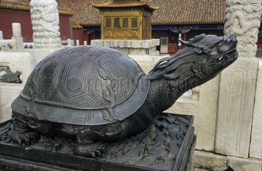 Statue of tortoise with head of Dragon Forbidden City China