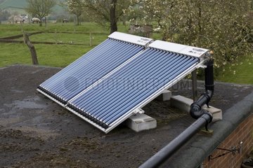 Solarthermie -Installation auf einem Dach bewdley uk