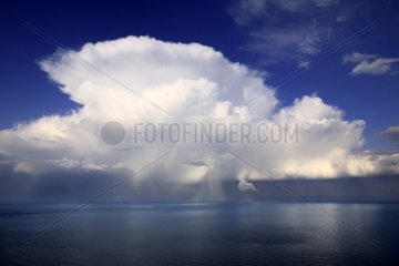 Wolkensturm auf der Adria -Sea Ancona Italien