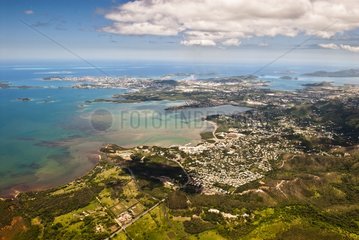 Aerial view of Mont-Dore and Noumea - New Caledonia