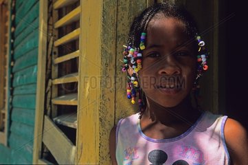Portrait of a young girl in Santo Domingo Dominican Republic